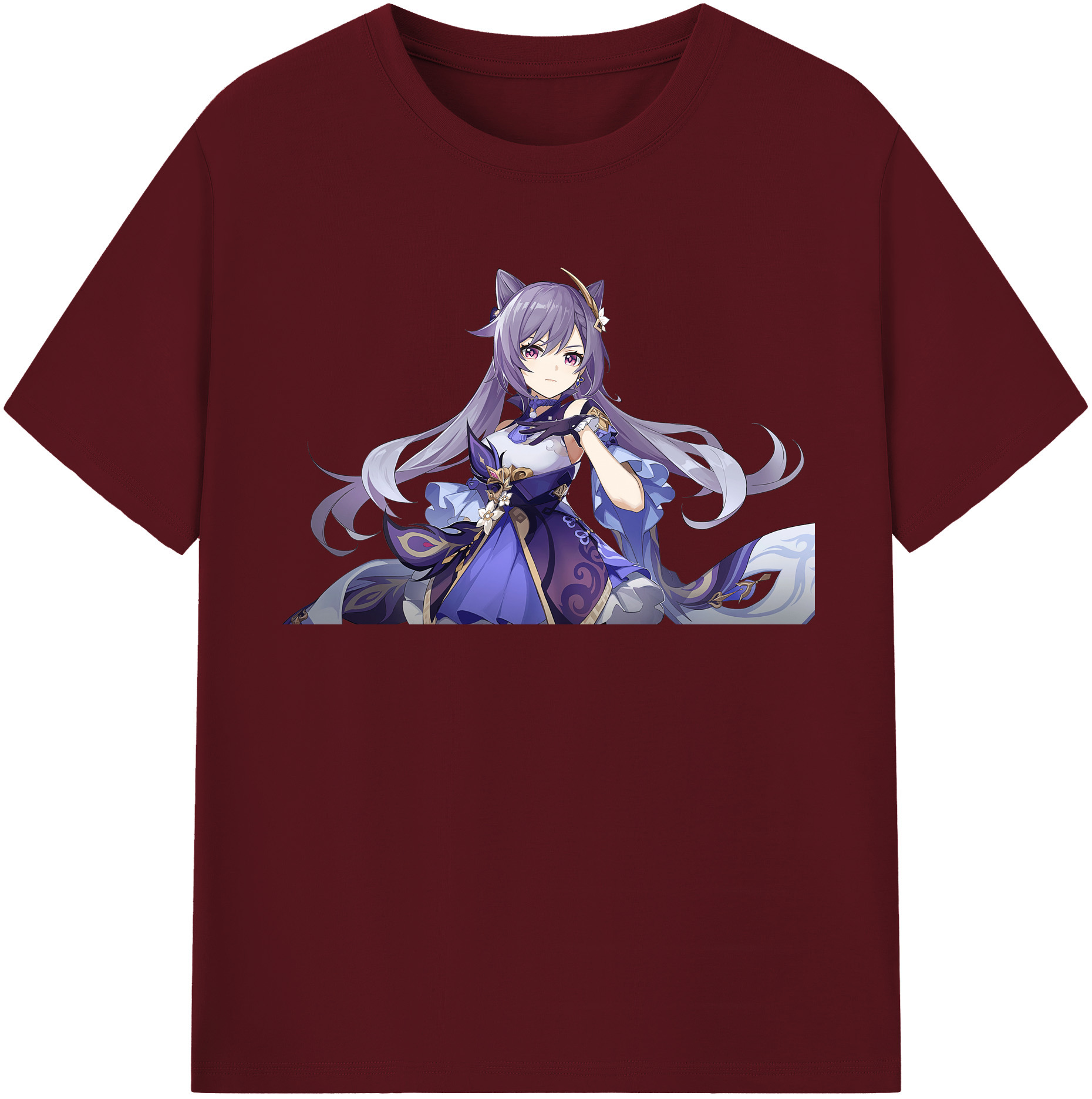 げんし神 刻晴 こくせい genshin Kokusei 綿100％半袖Tシャツ（フロントプリント）